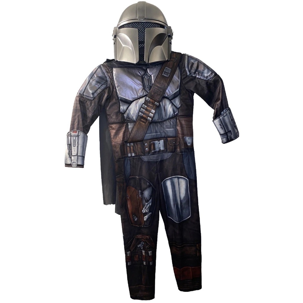 Star Wars Mandalorian 3 Piece Costume Padded Child S Rubie's Play Halloween